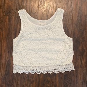 Lace crop top